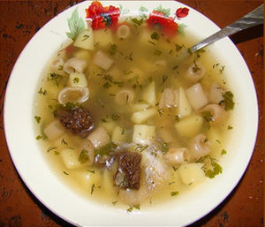 Грибной суп с картошкой